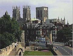York walls and minster
